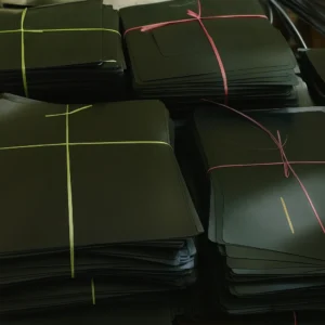 Medical archive X-ray film collected from hospitals for safe disposal and recycling