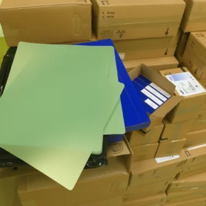 Unused medical X-ray film from Fujifilm, Carestream, Konica, and Agfa ready for recycling