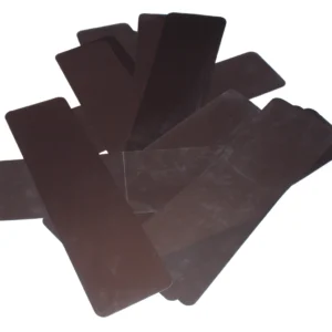 Used industrial X-ray film collected for recycling and silver recovery