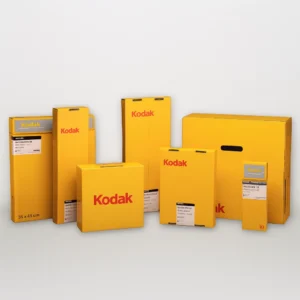 Expired and unused Kodak industrial X-ray film ready for recycling