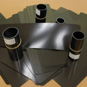 Used RT X-ray film collected for industrial recycling and silver recovery